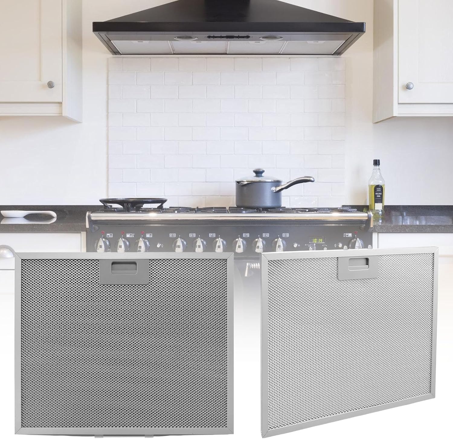 Heavy Duty Scheme Hood Net Screen Aluminum for Ventilation Management Permanent Kitchen Filter Net