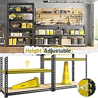 Vista 6 de 78" H Metal Shelving 6 Tier Garage Shelving Adjustable 2400LBS Storage Shelves Heavy Duty Pantry Shelves for Kitchen Closet Basement Warehouse