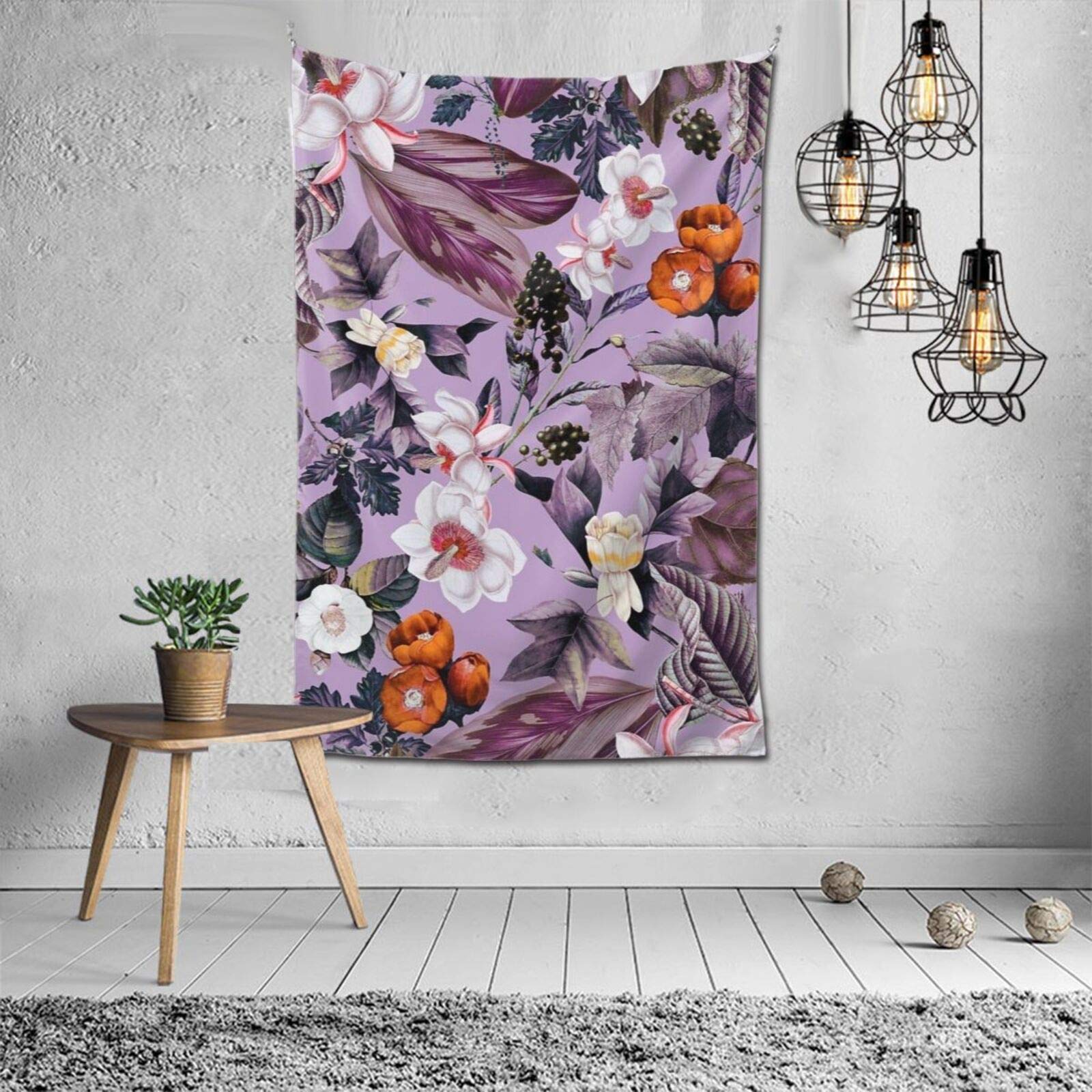 Hollyhocks Tps3nice फैशन आंतरिक सजावट बहुक्रियाशील बेडरूम व्यक्तित्व उपहार इनडोर दीवार फांसी कक्ष पर्दा उपहार दीवार सजावट