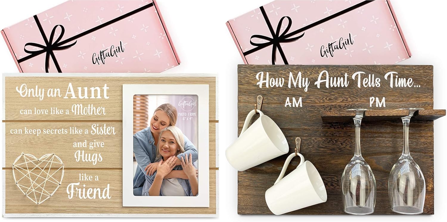 GIFTAGIRL Aunt Gifts from Niece or Aunt Gifts from Nephew Looking for AUNT Gifts