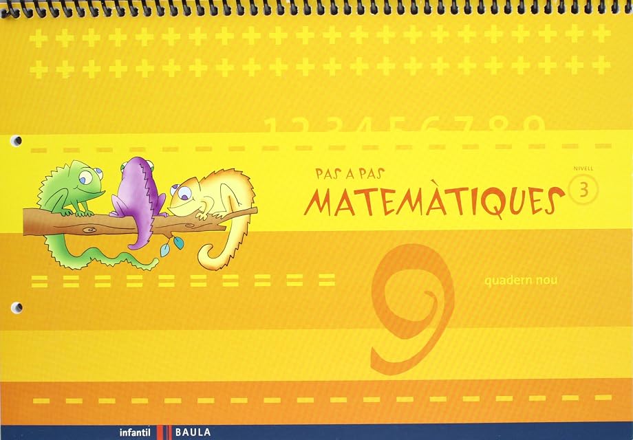 Portada de Quadern nou Pas a Pas Matemàtiques nivell 3 Cicle Infantil