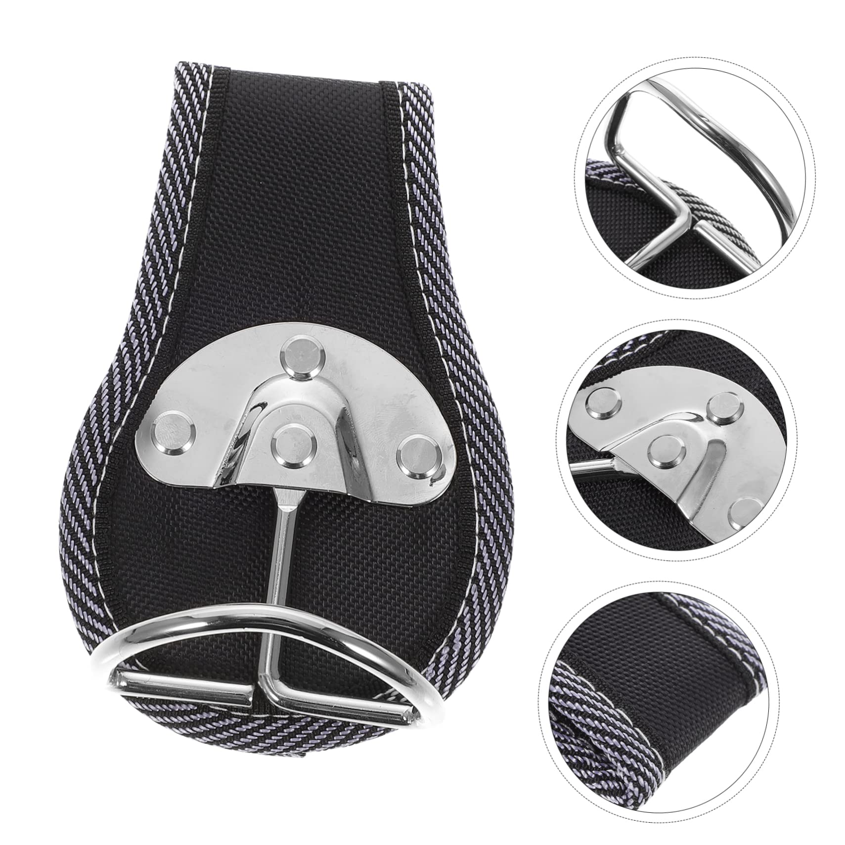 SOLUSTRE 3pièces Porte-Outils Métallique pour Ceinture Support De Marteau Et Clé Organisateur Pratique à Accrocher Compatible avec Ceintures Jusqu