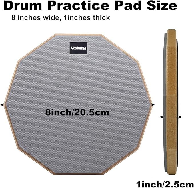 Pad de práctica para batería portátil de 8 pulgadas miniatura 3