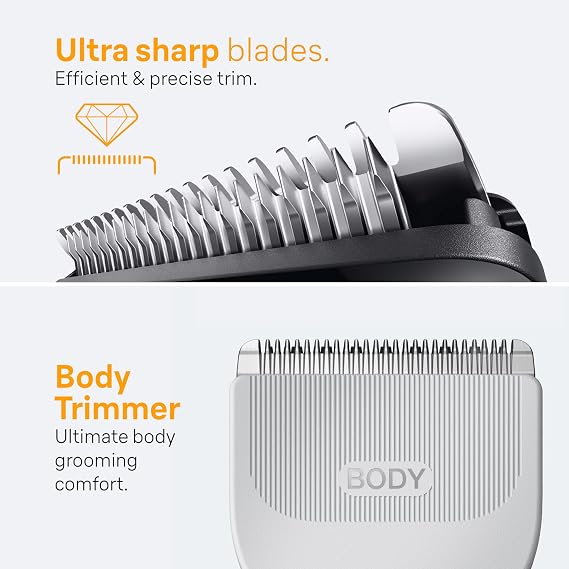 Braun All-in-One Style Kit Series 5 5471, 8-in-1 Trimmer for Men with Beard Trimmer, Body Trimmer for Manscaping, Hair Clippers & More, Ultra-Sharp Blade, 40 Length Settings, Waterproof