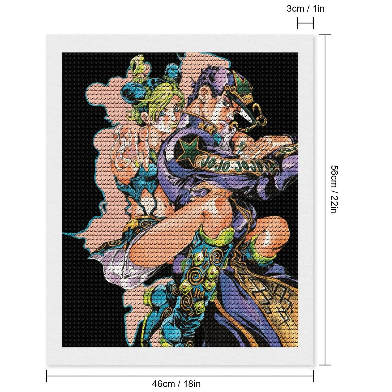 Amazon.co.jp: 5Dダイヤモンドアートキット ジョジョの奇妙な冒険