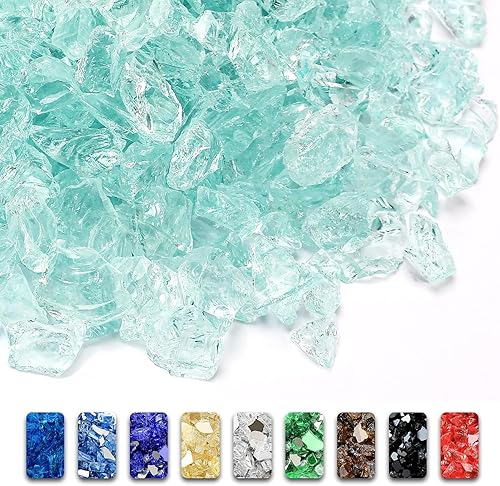 Miniatura 9 de GRISUN Onyx - Cristal de fuego negro para hoguera, 20 libras de 14 pulgadas de alto brillo reflectante rocas de vidrio templado para chimenea