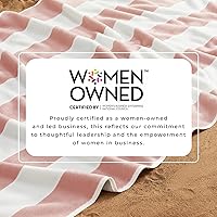 Vista 4 de Great Bay Home Toalla de playa de gran tamaño de terciopelo 100% algodón, 35 x 70 pulgadas, toallas de piscina a rayas cabaña, secado rápido, toalla