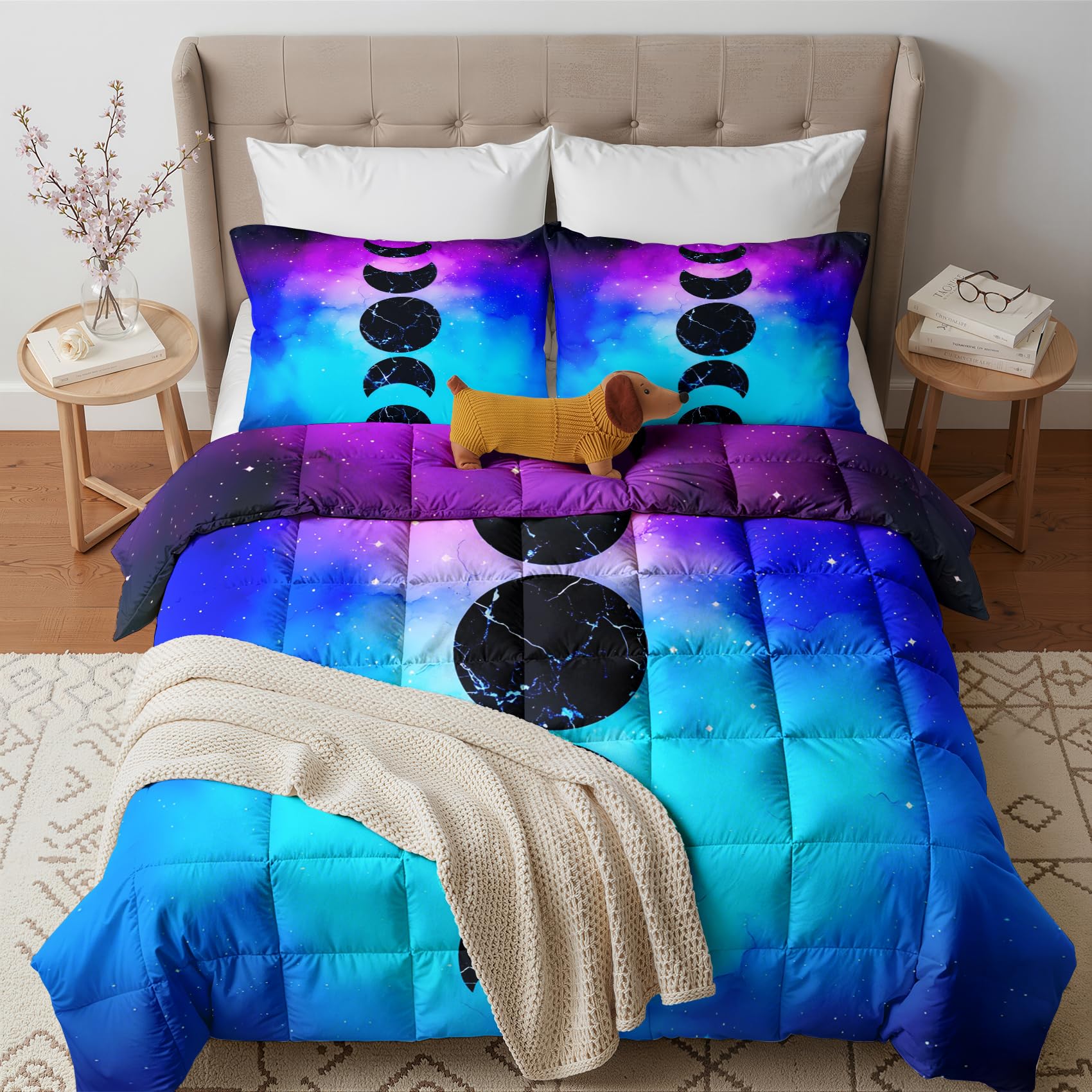 GEDAEUBA Moon Phase Coverless Duvet Double 10.5 Tog