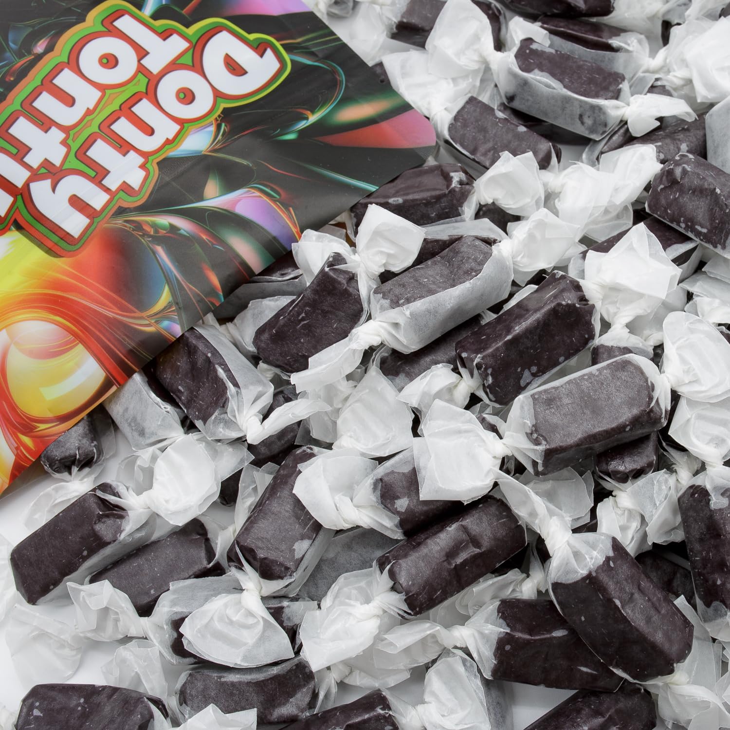 Black Licorice Caramel 32 oz - Fresh Cream and Butter, Soft and Delicious, Small Batch Crafted, Individually Wrapped Candy