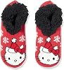 Hello Kitty Calcetines Tipo Pantufla de Peluche para Mujer 8