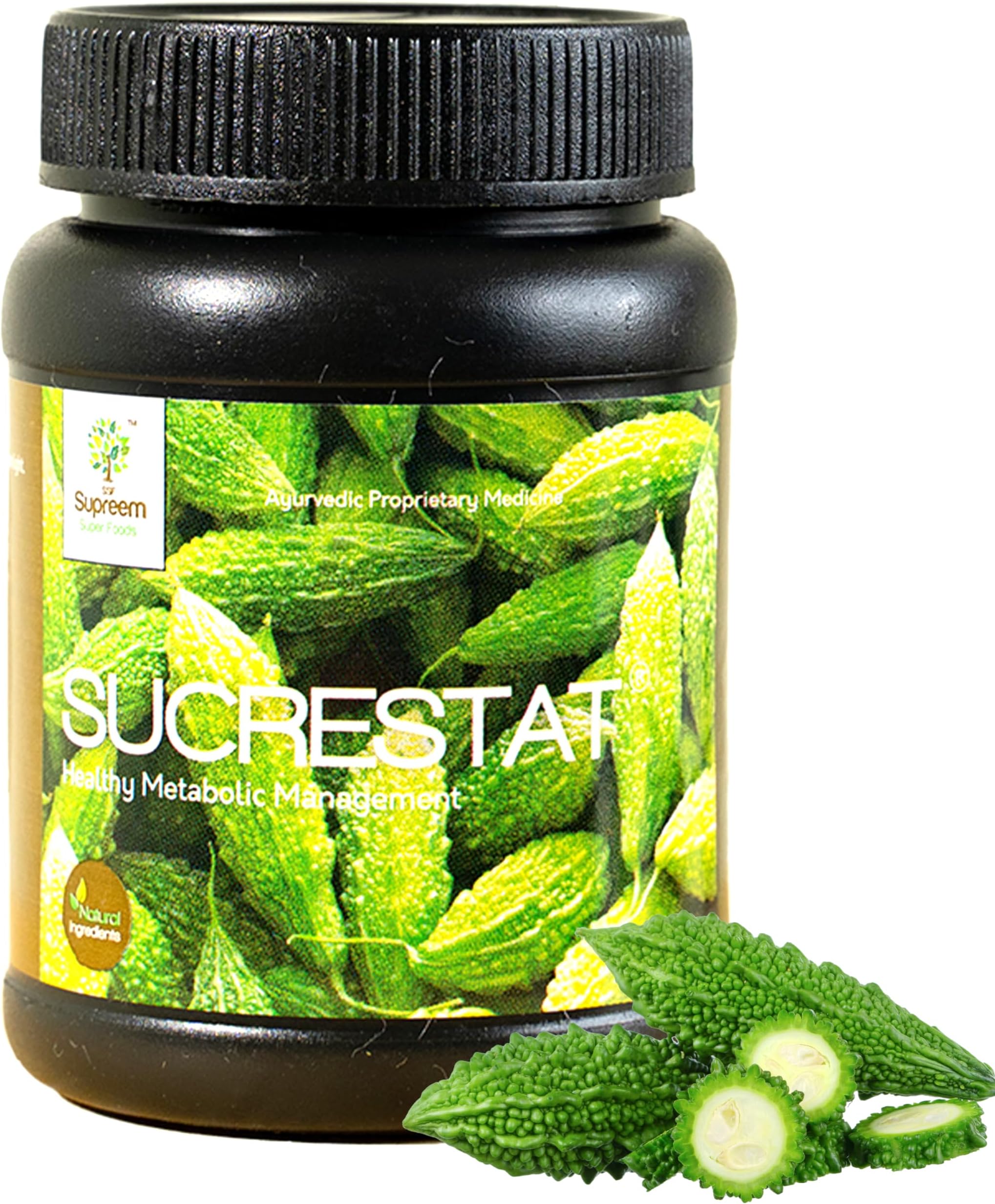 SSF Supreem Super Foods Sucrestat - Healthy Metabolic Management (Bitter Melon Extract) (60 Capsules) - Pack Of 1