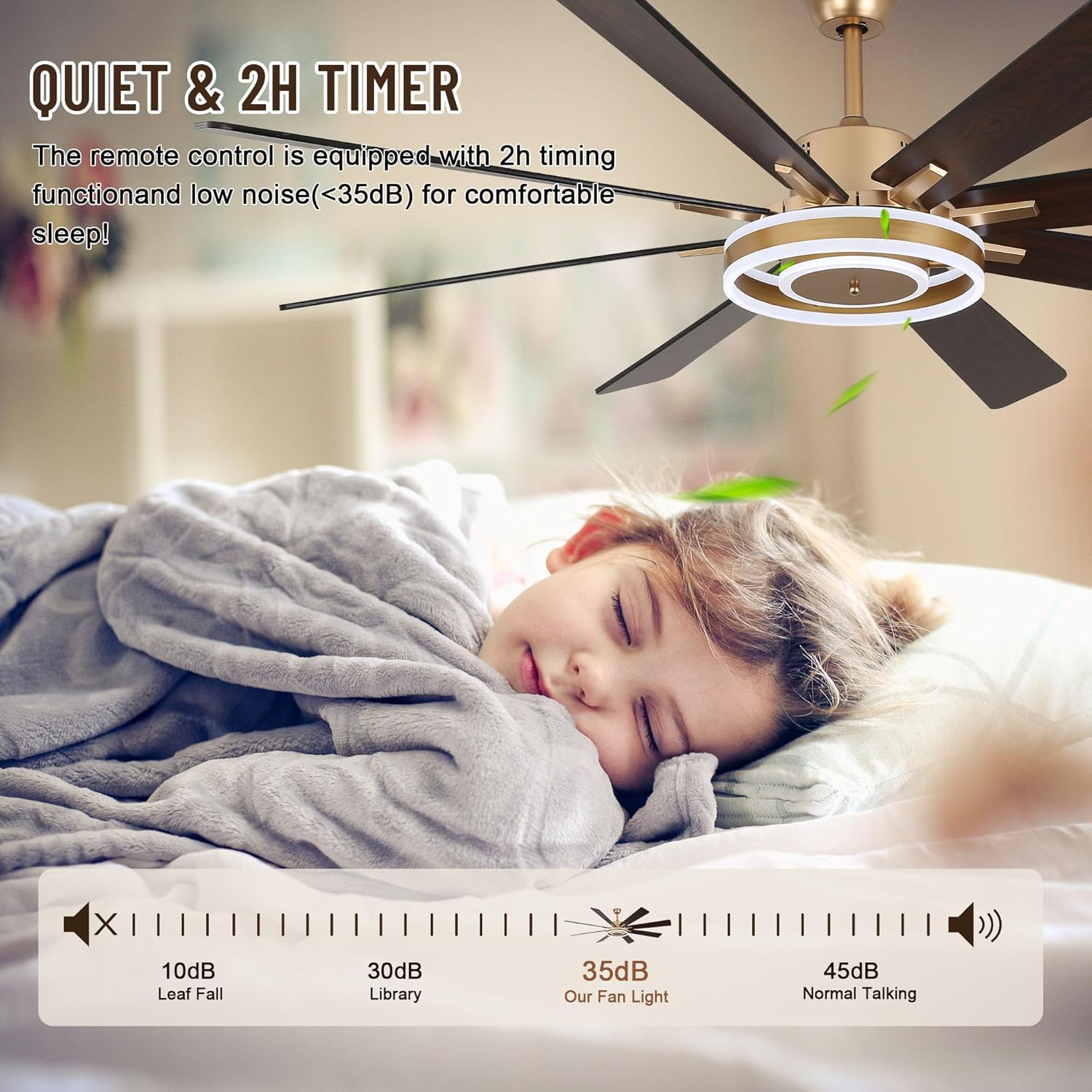 72 Inch Large Ceiling Fans with Lights and Remote, Outdoor Black Ceiling Fan with 10 Blades,3 CCT Dimmable LED,6 Speed Reversible Quiet DC Motor,Modern Ceiling Fan for Living Room Patio
