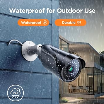 TIGERSECU 1080P Long Range Bullet Security Camera for DVR, Weatheproof for Indoor/Outdoor Use, Hybrid 4-in-1 OSD Switch for TVI/CVI/AHD/CVBS DVRs (Power Supply and Coaxial Cable Sold Separately)