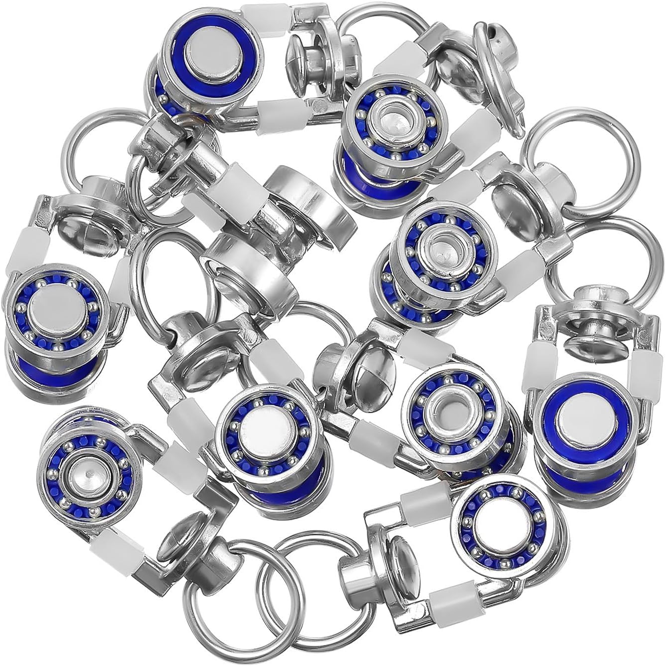 24pcs Metal Curtain Track Glider Pulley Hooks for Room Dividers