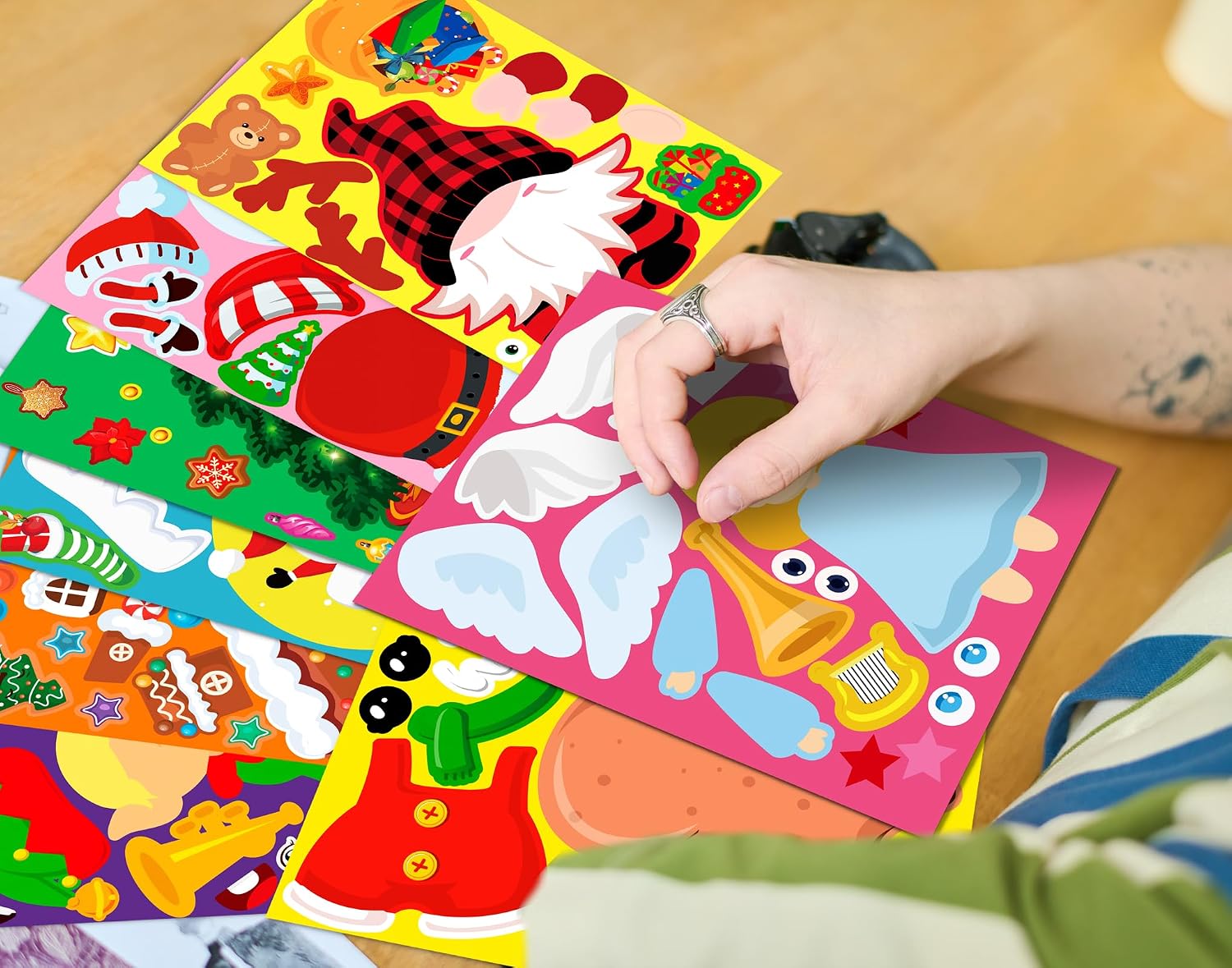 70Sheets Christmas Stickers Crafts Bulk