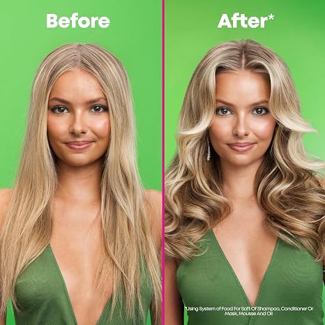 MATRIX Food For Soft Volumizing Hydrating Mousse For All Hair, 7.1 Fl Oz | Infused with avocado oil and hyaluronic acid, adds 2X volume while hydrating and softening