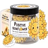 Miarita Positive Sunflower Jar, 60 Affirmation Cards for Women, Spiritual Gifts for Women, Wife, Mom, Friends, Sunflower Gift, Inspirational Gifts for Coworker, Boss, Relaxation Gifts