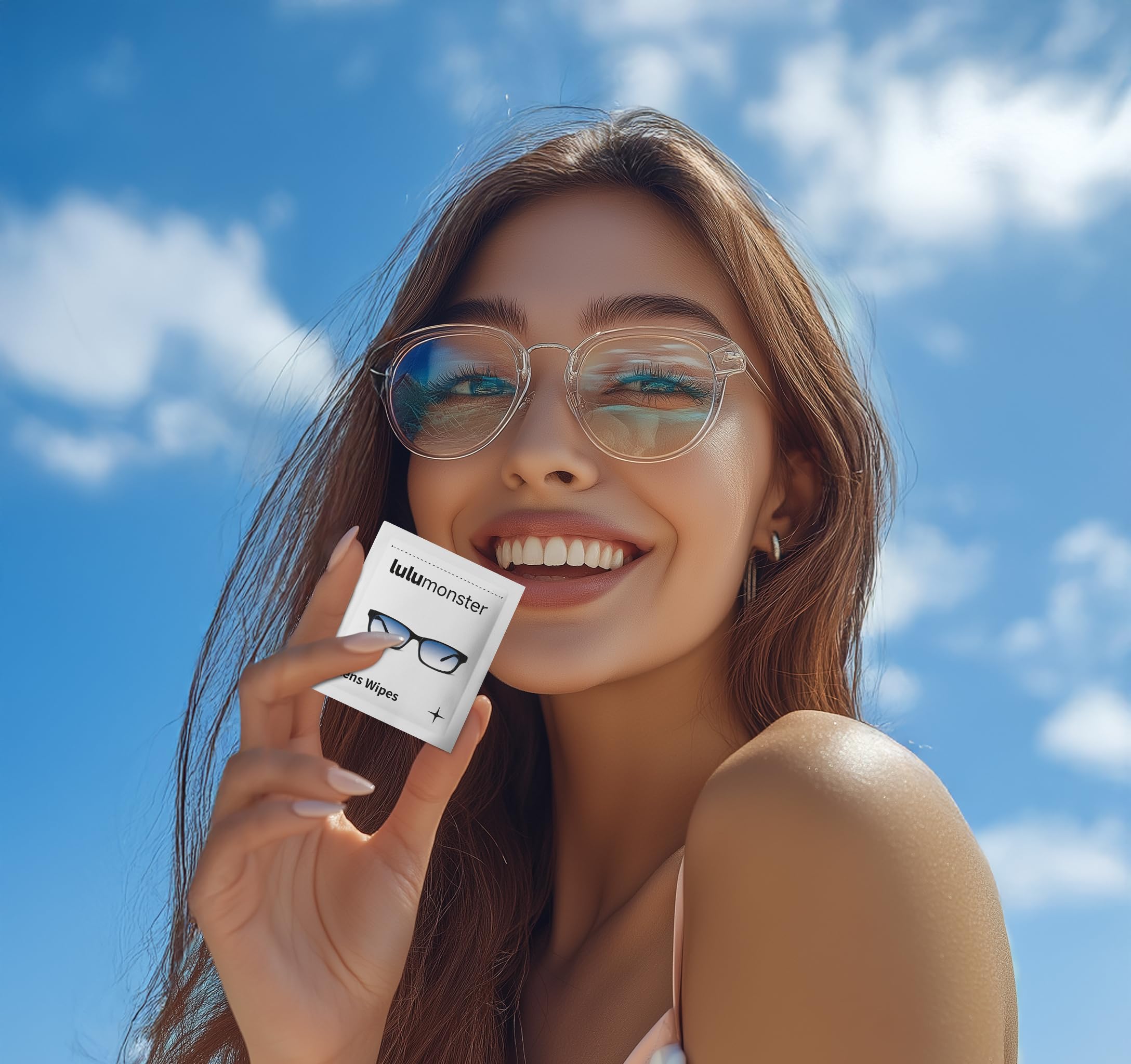 Toallitas antivaho para lentes, Lulumonster, 150 toallitas prehumedecidas envueltas individualmente, no rayan ni rayan, toallitas limpiadoras para gafas, gafas de sol, lente de cámara de pantalla de