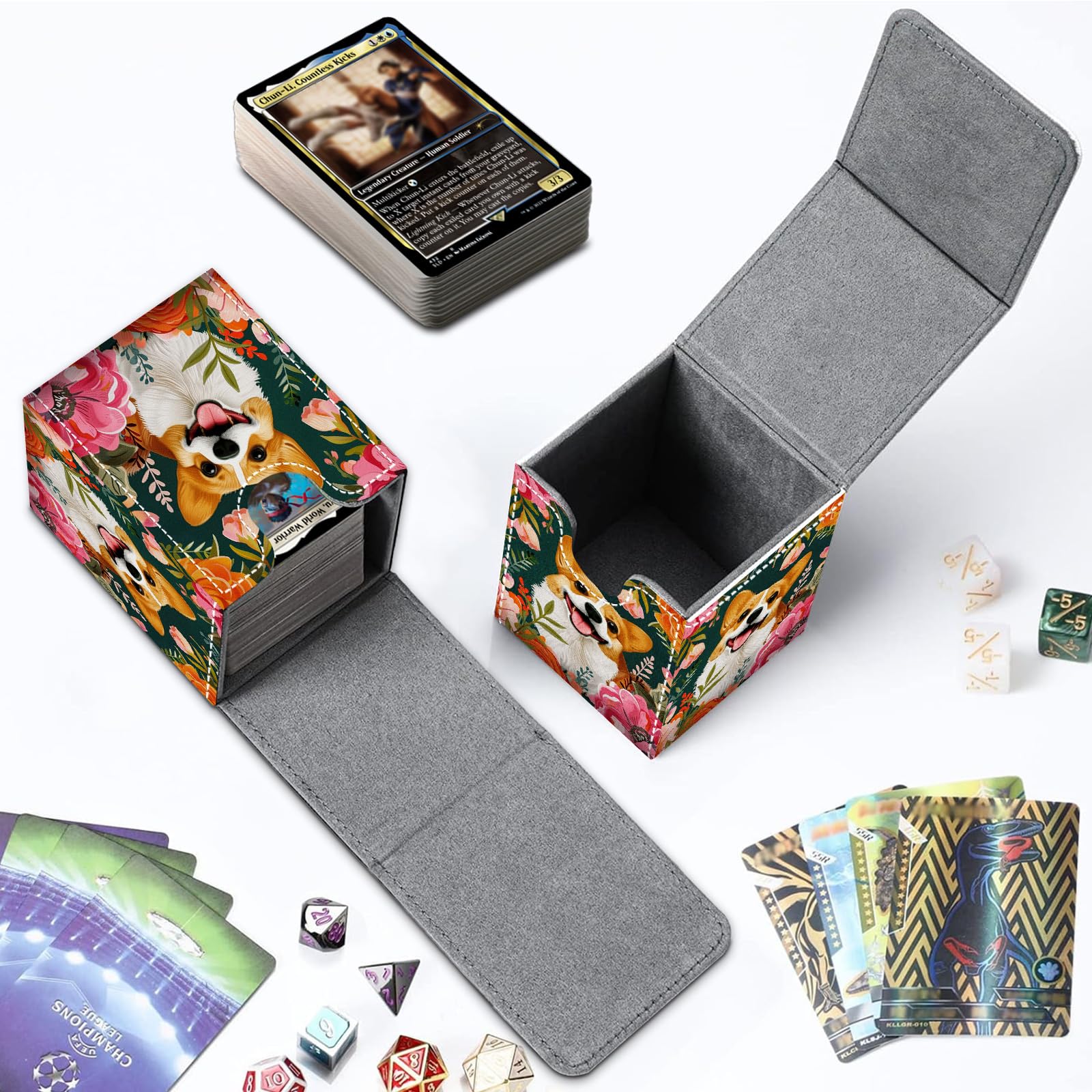 Amazon.com: CAPAUNVDA Card Deck Box for MTG Commander Trading