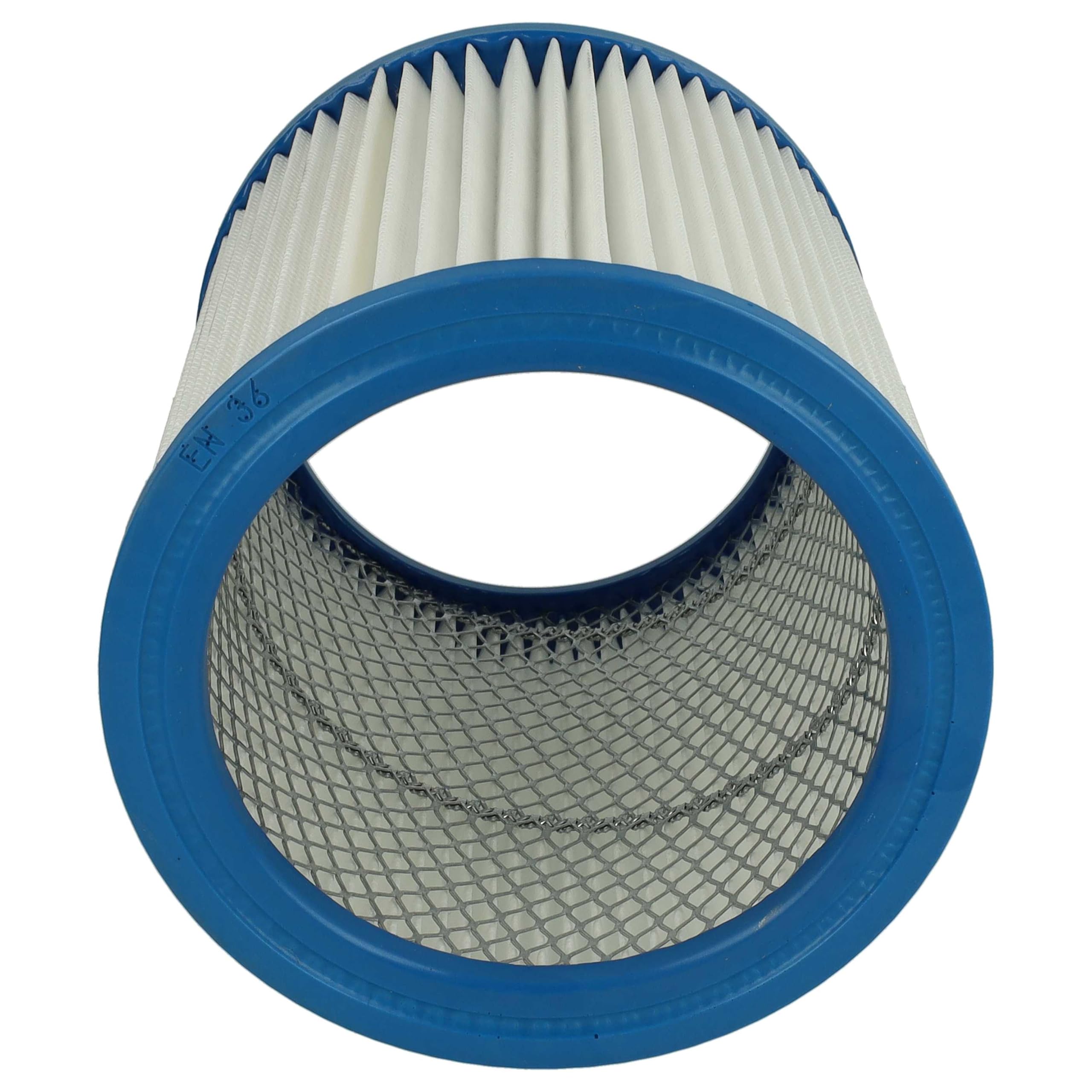 vhbw 4x Filtro plisado compatible con Fein Dustex 40, 25 aspiradora - blanco lavable