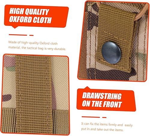 Miniatura 7 de SUPVOX Walkie Talkie Bag Fanny Packs for Women Leather Adjustable Belts for Men Leather Fanny Pack Molle Radio Pouch Radios Holster Radio Pouch Bag