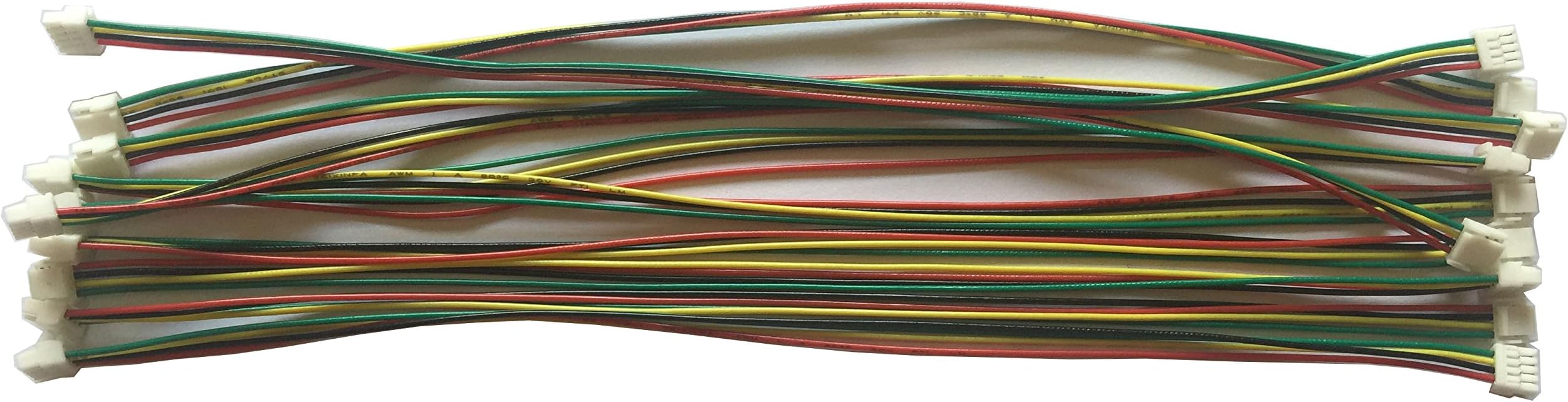 10 PCS 4 PIN JST GH Connectors on Both Sides with Electric Wire 1007 28 AWG(Total length:200MM)