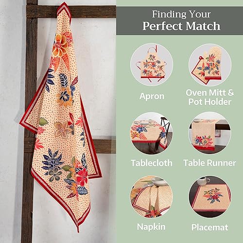 Miniatura 6 de Maison d' Hermine - Juego de 3 paños de cocina de 100 % algodón y secado rápido, toallas de cocina para regalos, comedor, hogar, boda, banquete,