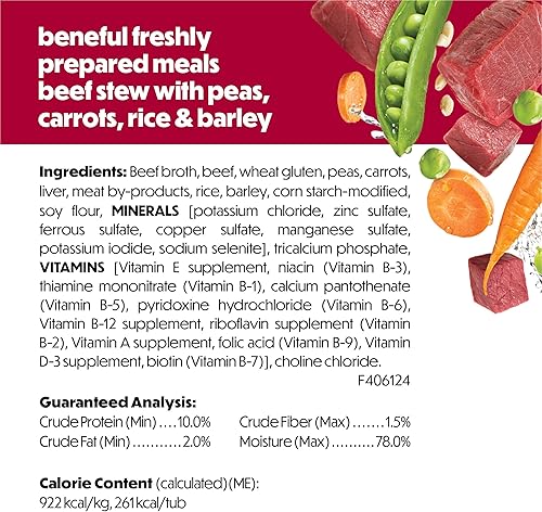 Miniatura 6 de Comidas preparadas Purina Beneful, comida para perro, paquete surtido, 10 onzas Tubo, paquete de 8