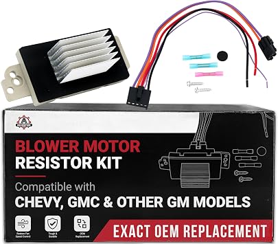 Lower HVAC Blower Motor Resistor - Compatible with Buick, Cadillac, Chevrolet & More - Allure, Century, Lacrosse, Rainier, Escalade, Escalade ESV - Heater Blower Resistor - Replaces 1581773, 89018778