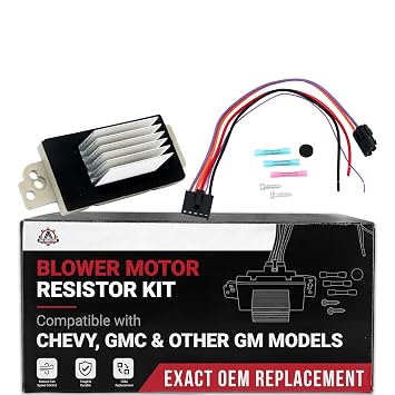Lower HVAC Blower Motor Resistor - Compatible with Buick, Cadillac, Chevrolet & More - Allure, Century, Lacrosse, Rainier, Escalade, Escalade ESV - Heater Blower Resistor - Replaces 1581773, 89018778