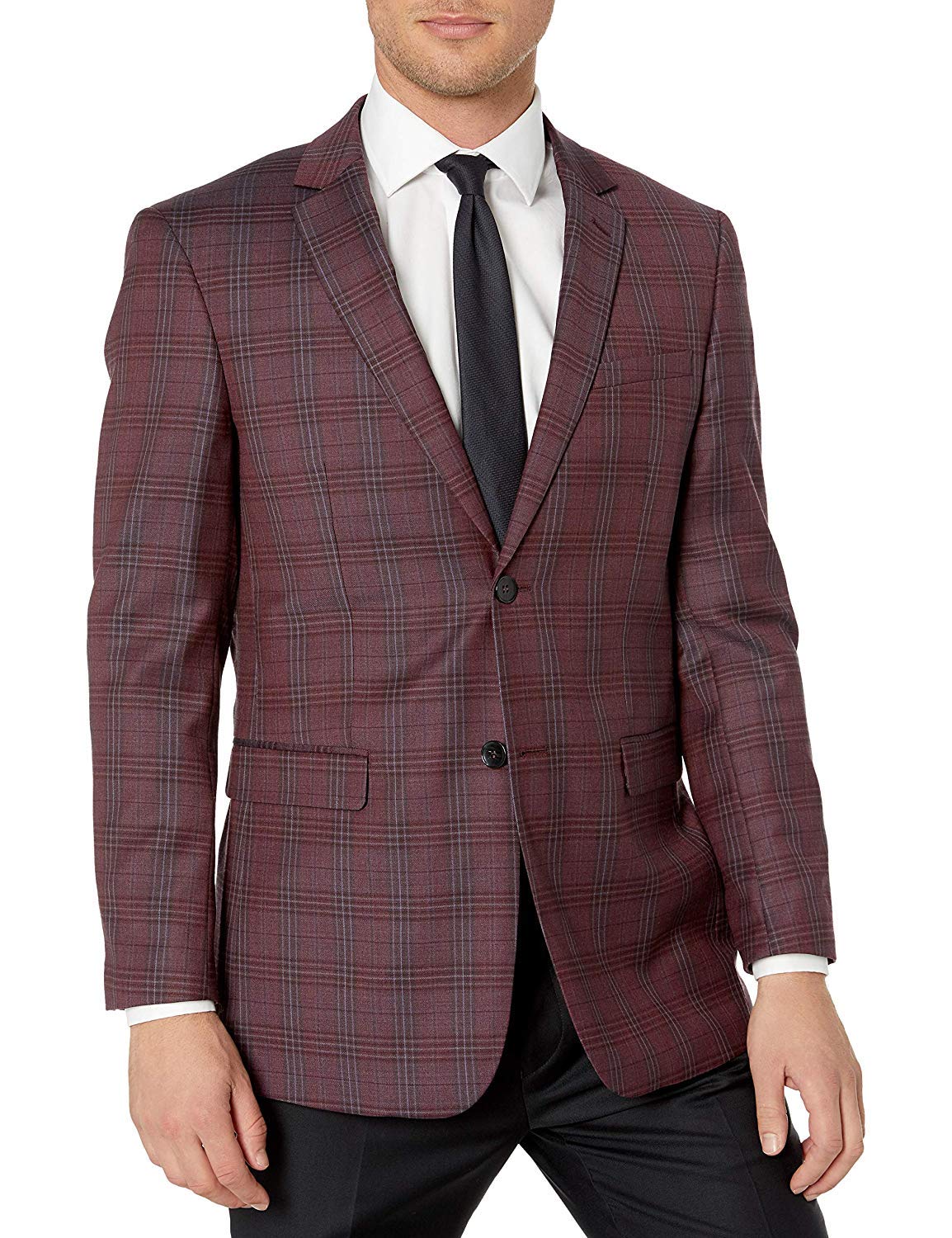 Men's Single Breasted Ultra Slim Fit Wool Blazer/Sport Coat - Many Styles and Colors