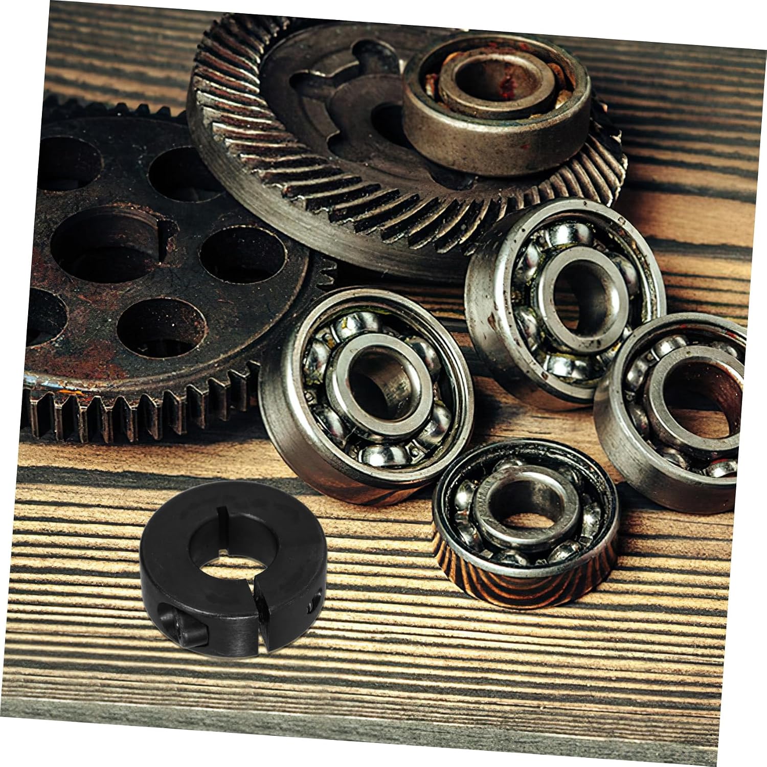 PRETYZOOM Steel Shaft Collar Clamping Ring Internal Diameter 15mm External Diameter 34mm Thickness 13mm Automotive and Industrial Applications Precision Clamp-On Design