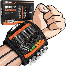 Lenski Materiais de meia para homens e adultos, presentes de Natal para homens, cintos de ferramentas de pulseira magnética, presentes para pais para homens, presentes de elefante branco para adultos