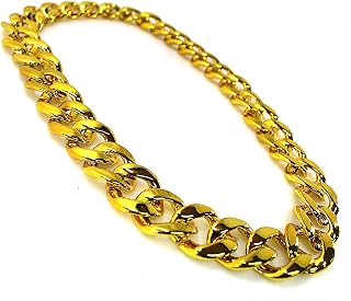 Official Big Jeff Audio 32" Cuban Link Plastic Fake Gold Chunky Chain Necklace