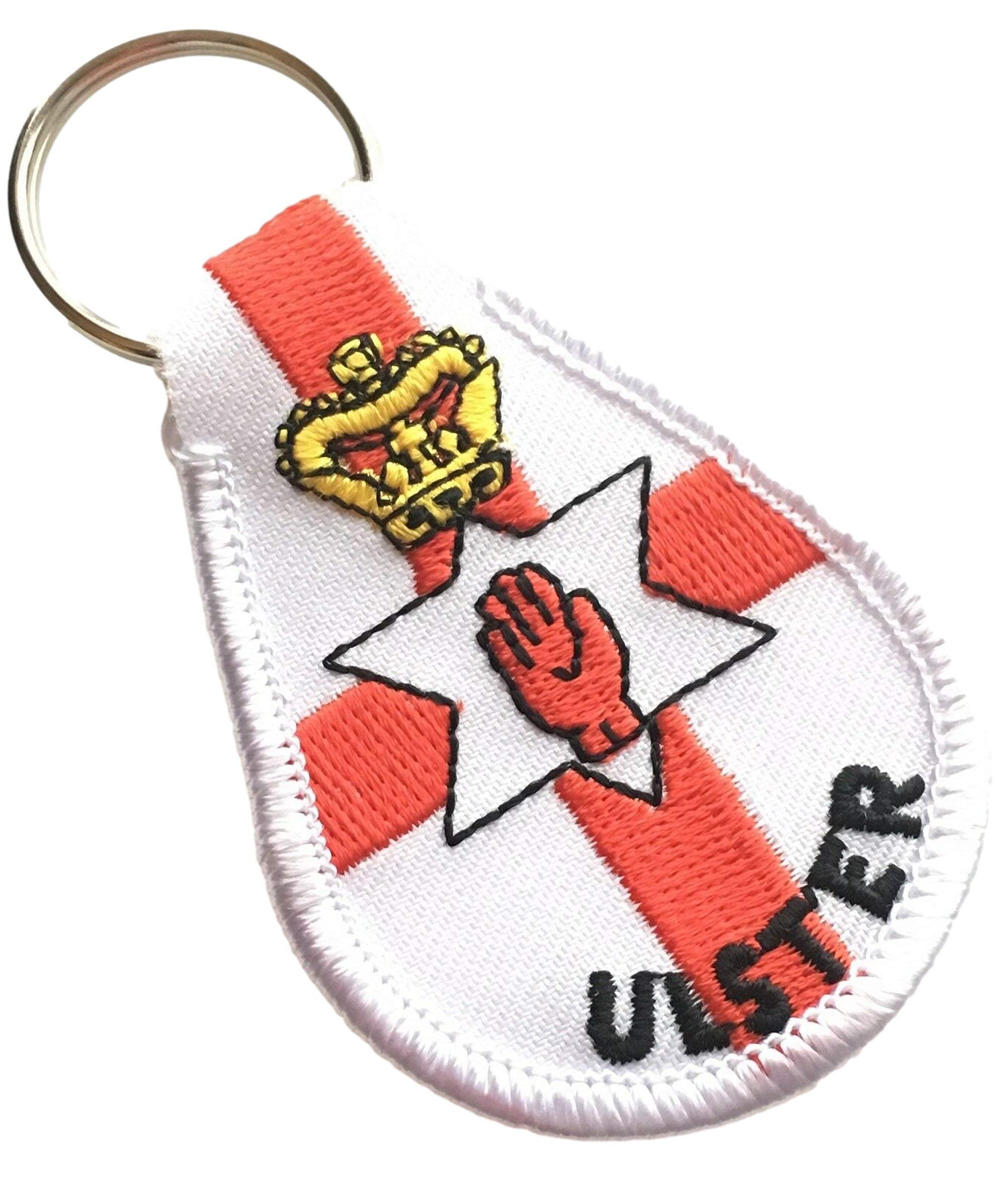 1000 Flags Northern Ireland Ulster Fabric Key Ring - A242