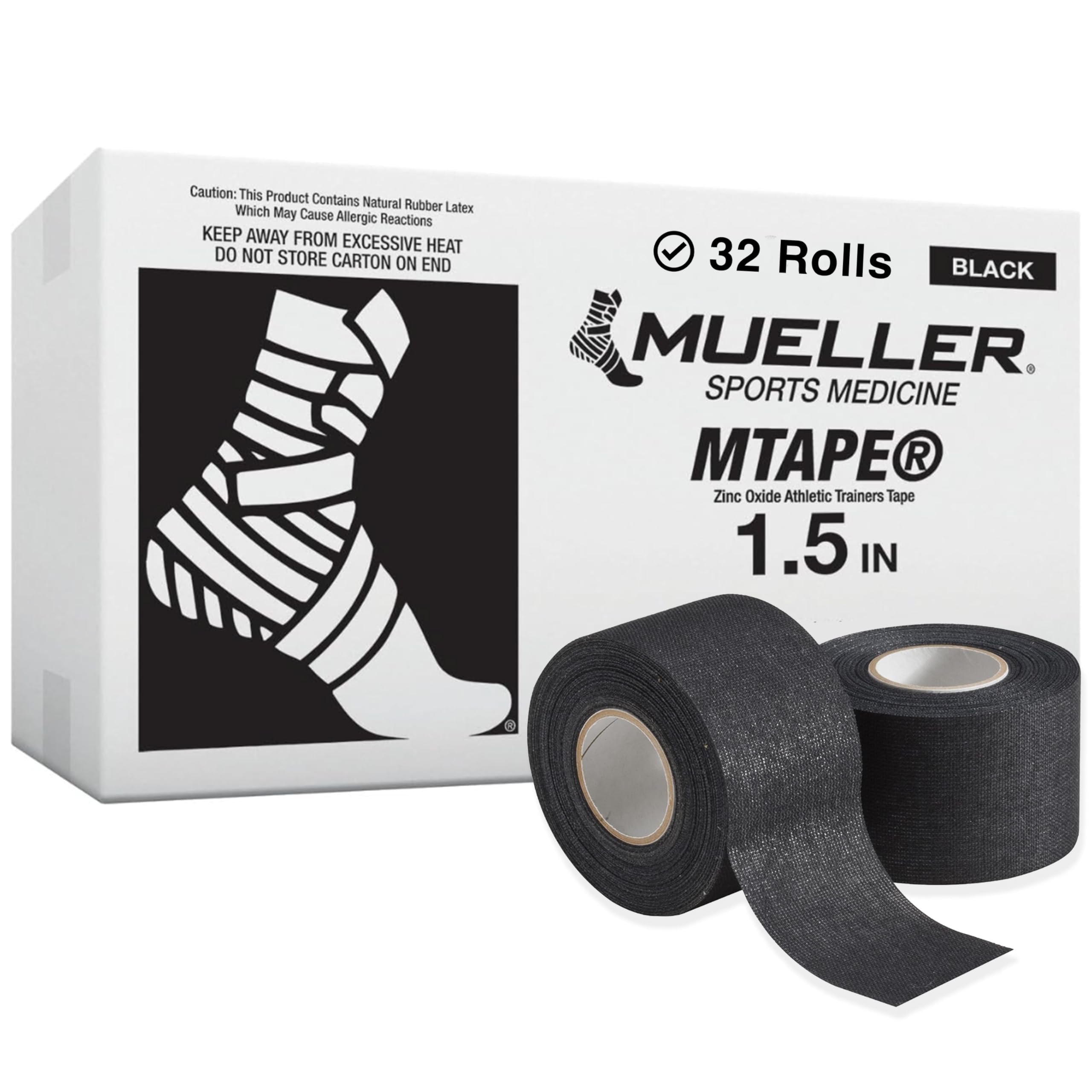 Mueller Sports Medicine MTape Rolls Team Pack Quality Athletic Tape Easy to Tear for Fast Effective Taping 1