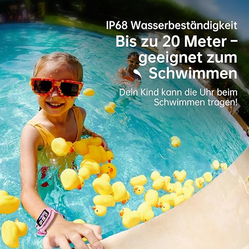 imoo Kids Watch Z3 Smartwatch für Kinder, GPS und Telefonfunktion, Datenschutz & Eltern-App, Lange Akkulaufzeit, SOS, wasserdicht, Telekom SIM-Karte, 30 € Amazon-Gutschein nach Registrierung (blau) - 10