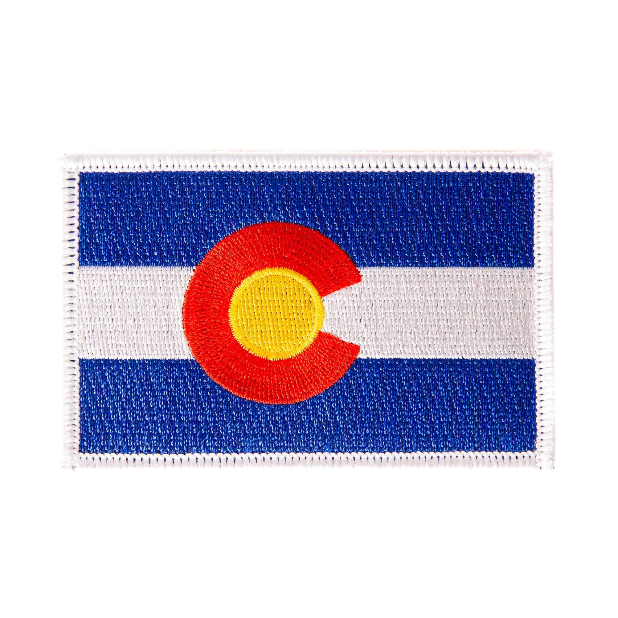Desert Cactus Colorado Flag Patch – 3.5" x 2.25" Embroidered Iron On/Sew On Applique for Blazers, Jackets, Backpacks, Bags, Hats & Tactical Gear – (