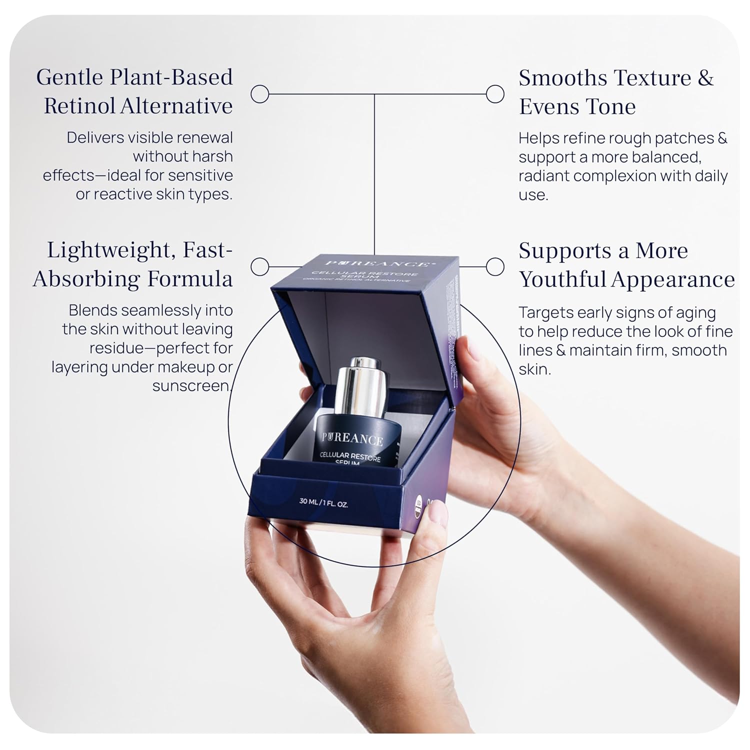 Pureance Deep Restore Ritual - Organic Bakuchiol Serum & Hydrating Serum