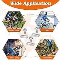Vista 4 de Delta - Tornillos para tacos SPD, tornillos de repuesto compatibles con tacos de bicicleta Delta, llave de clip SPD, tornillos de tacos Delta