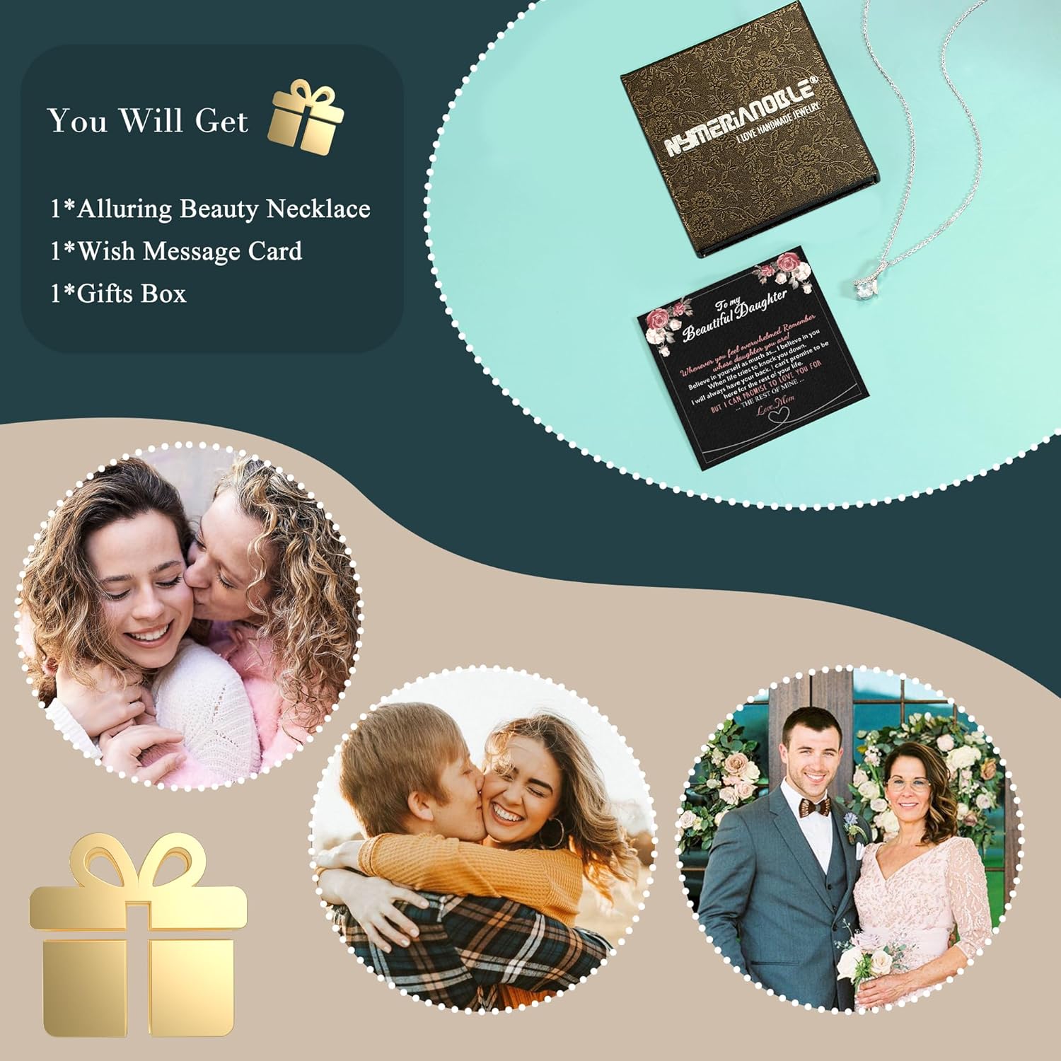 Necklaces for Women Gifts for Mom Birthday Gifts for Women Silver Necklace Daughter Sisiter Friend Gifts Jewelry - Image 6