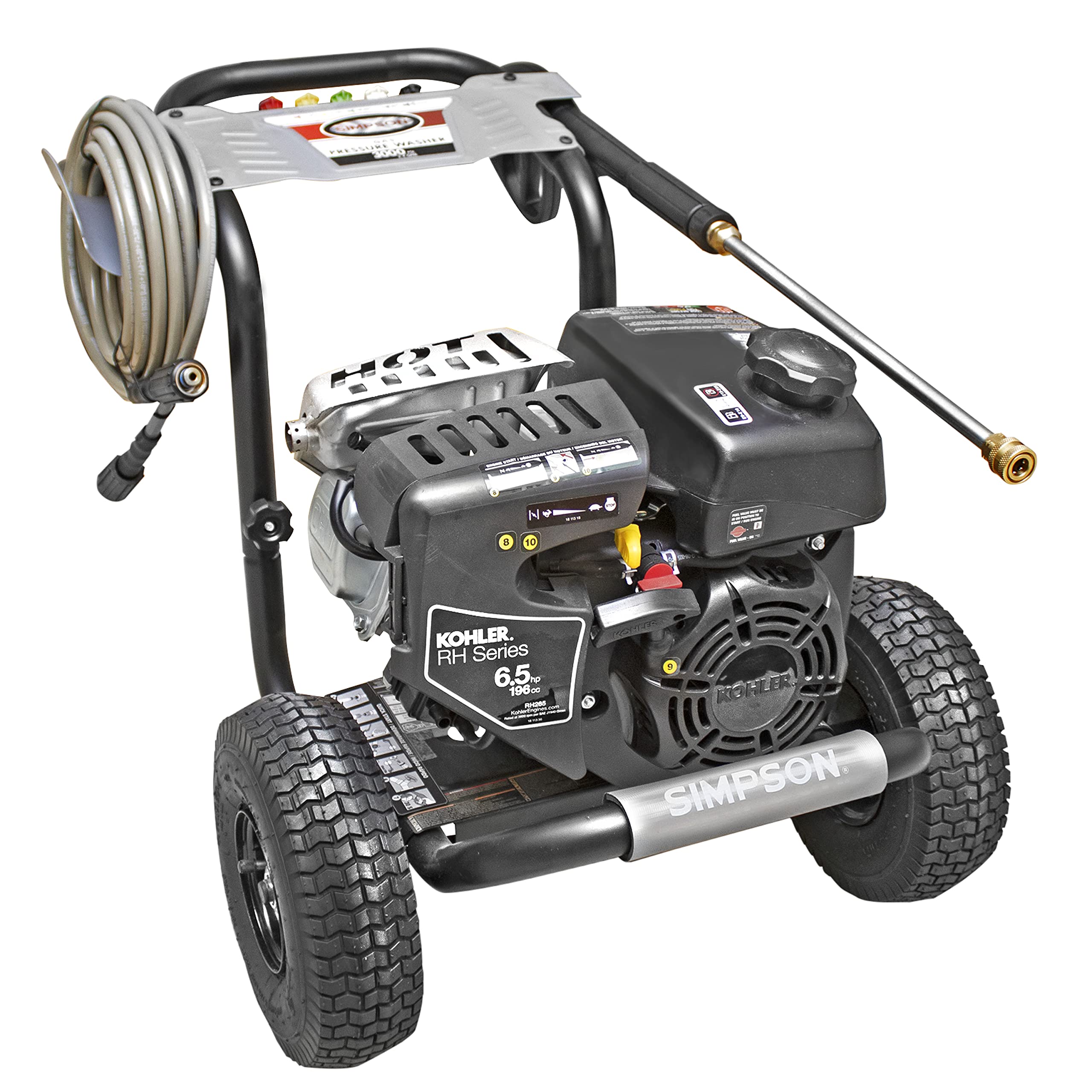 SIMPSON Cleaning MS60763S MegaShot 3100 PSI Gas Pressure Washer, 2.4