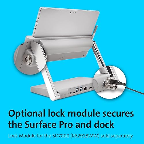 Miniatura 7 de Kensington SD7000 Surface Pro Docking Station for Surface Pro 7, 7+, 6, Dual 4K Video Output (K62917NA)