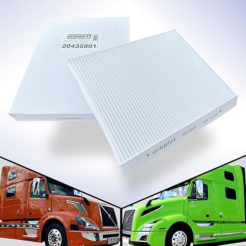 Filtro de aire de cabina AMPLER 20435801- repuesto para camiones Volvo - Repl también P606555, CAF24000, PA4681, AF26405, AF2428, PA10187, C15954,