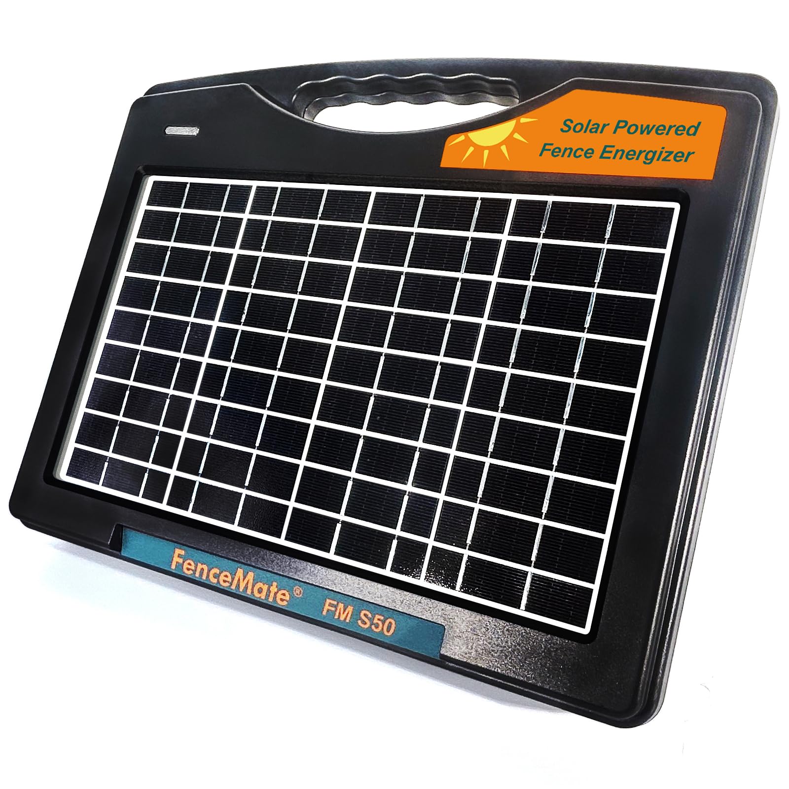 Solar Weidezaungerät 12v mit batterie, niedriger Impedanz 0,65J bis zu 50 km zum Schutz von Vieh, Geflügel oder Hobbyzucht, mobiles Electrozaungerät zum Fernhalten von lästigen oder wilden Tieren