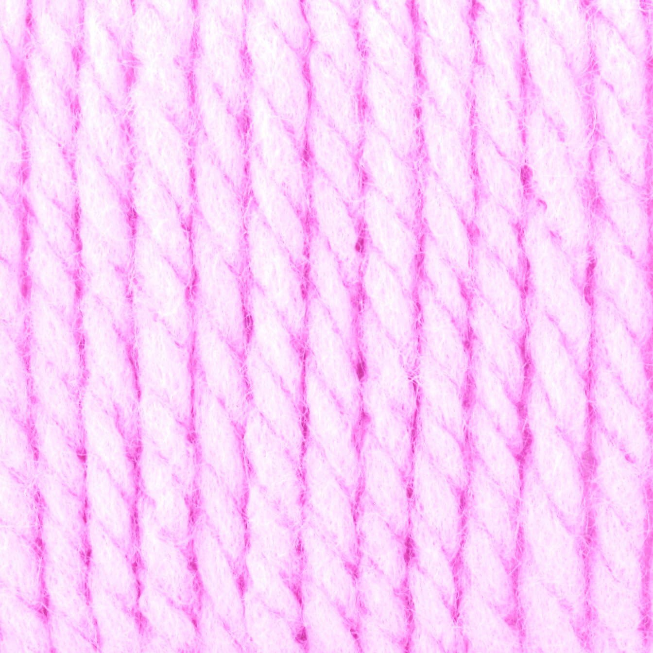 Bernat Softee Chunky 3-Pack Yarn, 2.8oz, Super Bulky 6 Gauge -Baby Pink- Machine Wash & Dry