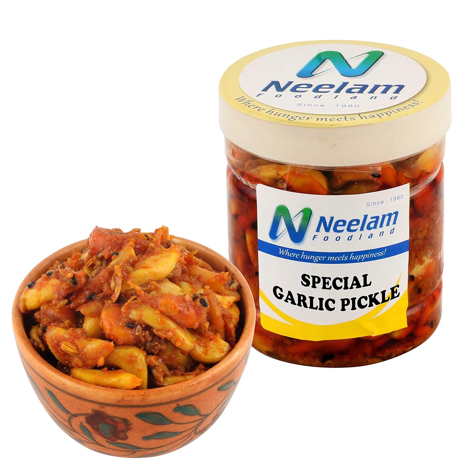 Neelam Foodland Special Garlic Pickle (250 gm) Amazon.in Grocery