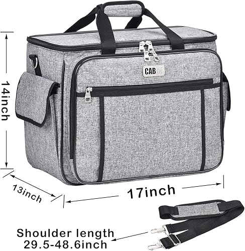 Miniatura 6 de CAB55 Estuche para máquina de coser - Bolsa de transporte con relleno extraíble, bolsa para máquina y accesorios