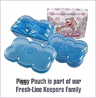 Vista 6 de Piggy Pouch - Bolsa de almacenamiento para grasa de tocino, reutilizable, diseño hermético, sin olor, 12 onzas, paquete de 6
