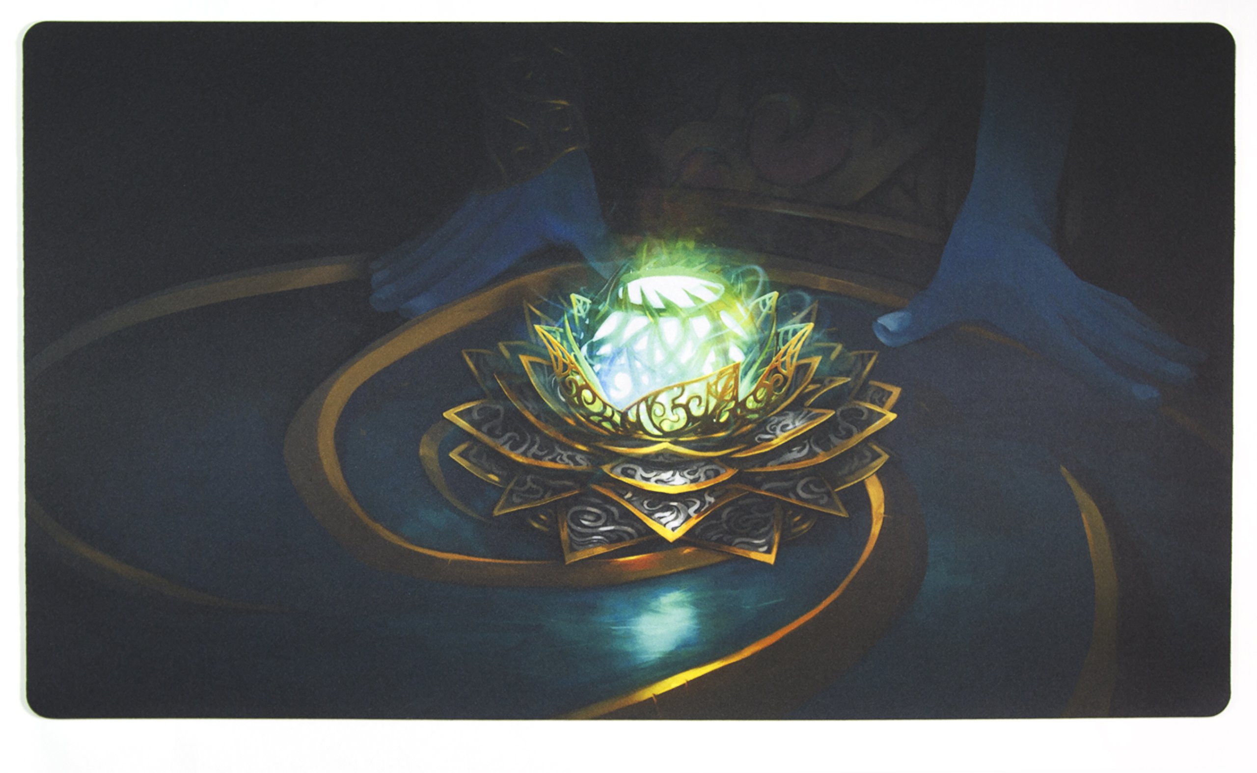 Inked Playmats Masterpiece Black Lotus Playmat Inked Gaming TCG Game Mat for Cards